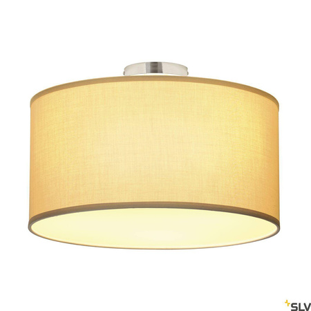 SOPRANA CL-1, lampa sufitowa, TC-DSE, okrągła, beżowy abażur, Ø/W 50/26 cm, maks. 3x60W (155373) - SLV