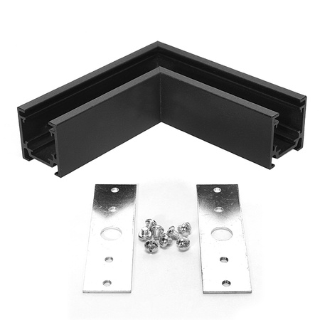 Narożnik Mini Magnetic LL-16ZJ 90°B czarny - DomenoLED