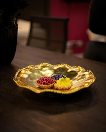 KARE komplet 2 półmisków BELL 36 cm       złoty (60498) - Kare Design