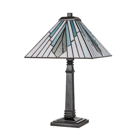 Duża lampa na komodę Alderley w stylu Tiffany (TF-ALDERLEY-TL-L) - Elstead Lighting