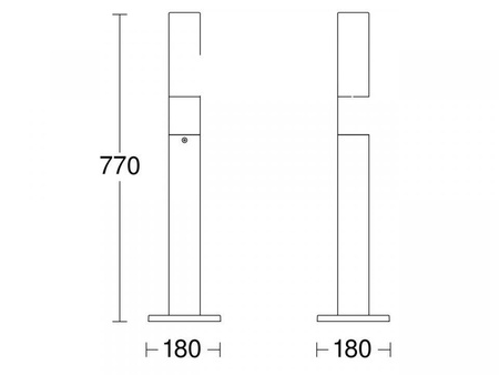 Lampa ogrodowa LED 8,5W Steinel GL 65 LED bez czujnika (ST069469) - STEINEL