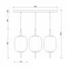EPLI MINI 3L czarna potrójna sufitowa lampa wisząca (EM0322PL) - Ummo
