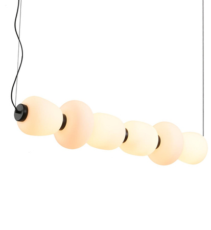 Lampa wisząca BRILLA LED biało-czarna 125 cm (ST-CP241210-6L BLACK WHITE) - Step into Design