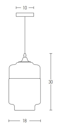 PENDANT 1L GLASS (1517 Zambelis) - Zambelis