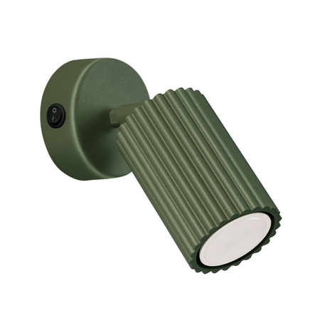 Kinkiet KARBON zielony oliwkowy z włącznikiem (SL.1617) - Sollux Lighting