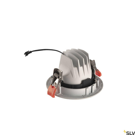 NUMINOS® MOVE DL M, wewnętrzna oprawa sufitowa wpuszczana LED, biała/chrom 3000 K 55° obrotowa i pochylana (1003597) - SLV