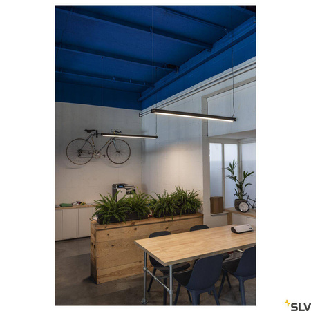 NOYA PD PHASE, wewnętrzna lampa wisząca LED, czarna, przełącznik CCT 2700/3000 K (1003530) - SLV