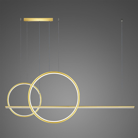 Lampa wisząca Linea No.4 60/40cm złota 4k (LA087/P2X_60_40_150_4k_gold) - ALTAVOLA DESIGN
