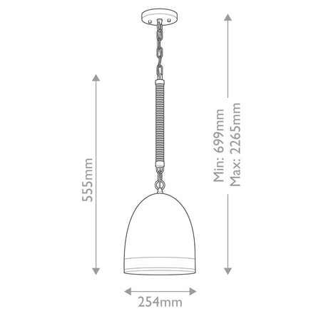 Lampa wisząca Nash - 1 źródło światła - Antyczny nikiel (HK-NASH-P-AN) - Elstead Lighting
