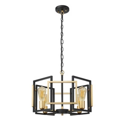 Lampa wisząca Primero  (PND-44003-4-BK-GD) - Italux