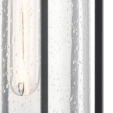 Średnia latarnia naścienna Camillo - 1 źródło światła - Teksturowana czerń (KL-CAMILLO-M-TBK) - Kichler