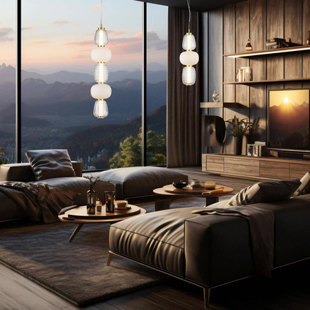 Lampa wisząca CARO GOLD 28W LED (ML0363) - Milagro