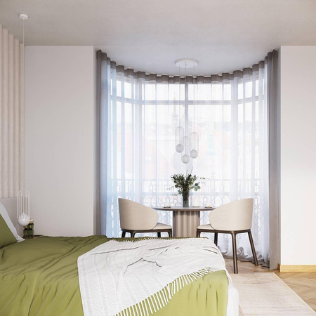 Pojedyncza lampa wisząca przy łóżku BRINA 1 biała (SL.1331) - Sollux Lighting