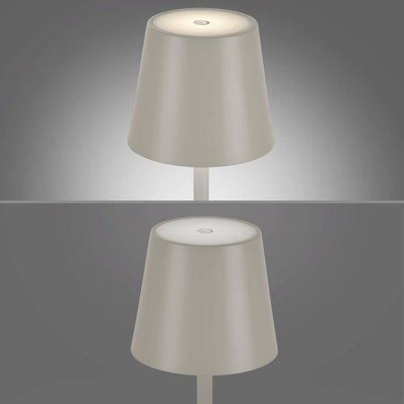 Przenośna LAMPA STOŁOWA USB EURIA SZARA (19250-40) - Paul Neuhaus