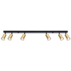 Plafon WINX 6L czarny/złoty (SL.1388) - Sollux Lighting