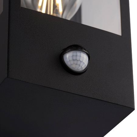 Kinkiet Breton PIR wall Black IP44 28W (94348) - Saxby