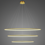 Lampa wisząca Ledowe Okręgi No.3 Φ120 cm in 3k złota Altavola Design (LA075/P_120_in_3k_gold) - ALTAVOLA DESIGN