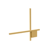 SCONCE LED LIGHT 13W 3000K ALUMINIUM-SILICON GOLD (23104 Zambelis) - Zambelis