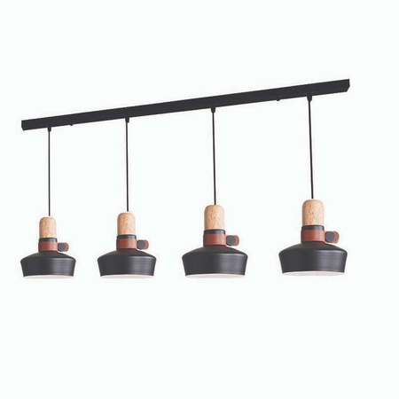 PENDANT LIGHT 4XE27 MAX 40W BLACK (1993-B Zambelis) - Zambelis
