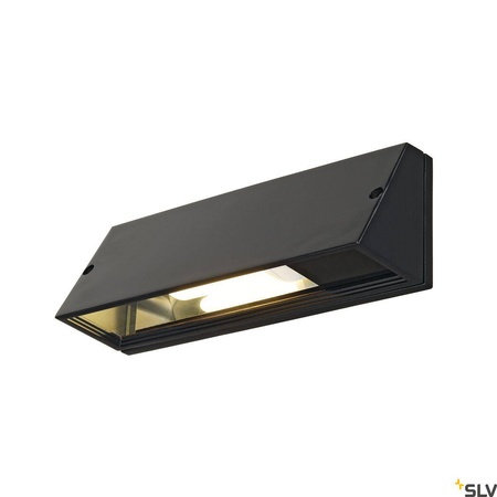 PEMA, lampa ścienna outdoor, TC-(D,H,T,Q)SE, IP44, prostokątna, czarna, maks. 15W (230030) - SLV