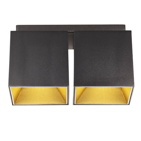 Oprawa natynkowa ETHAN Nordlux GU10 LED:2x10W,Traditional:2x50W Aluminium Czarny mat