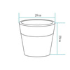 Lampa ogrodowa donica FLOWER POT S LED RGBW 16 kolorów 29 cm (ES-FL021) - Step into Design