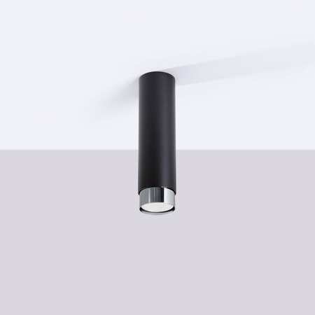 Punktowa lampa sufitowa NERO 22,5 czarny/chrom (SL.1409) - Sollux Lighting