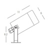 OUTDOOR SPIKE LIGHT 1XGU10 BLACK (E311 Zambelis) - Zambelis