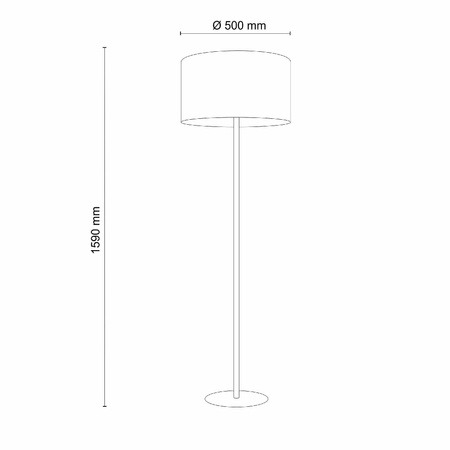 Lampa podłogowa EARTH grafitowa (5475) - TK Lighting