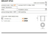 Plafon BRANT IP44 white (AZ2690) - AZZARDO