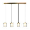 LINE LED LIGHT 29W 3000K METAL-GLASS GOLD (23020 Zambelis) - Zambelis