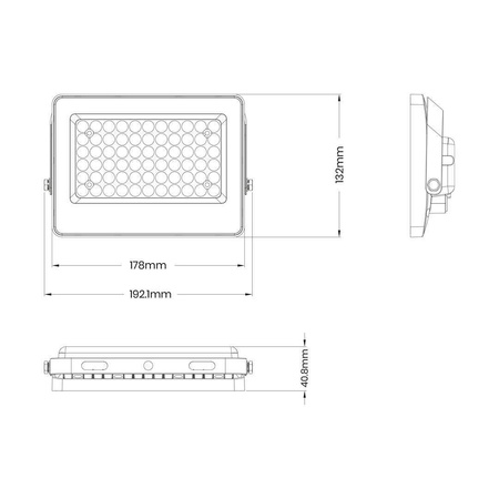 Naświetlacz Solarny Fokus 60W 900lm 6000K (EKO9091) - Eko-Light