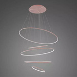 Lampa wisząca Ledowe Okręgi No.5 150cm 3k Różowe Złoto Dali (LA085/P_150_in_3k_rose_gold_Dali) - ALTAVOLA DESIGN