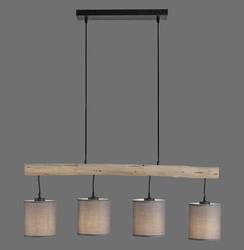 GREEN TRIBU LAMPA WISZĄCA DREWNO/BEŻOWY (15783-29) - Paul Neuhaus