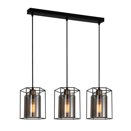Lampa Wisząca Kalula (PND-78901-3-BK+SG) - Italux