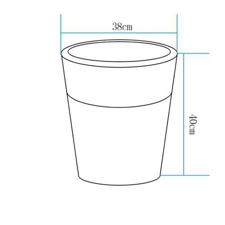 Lampa ogrodowa donica FLOWER POT M LED RGBW 16 kolorów 40 cm (ES-FL022) - Step into Design