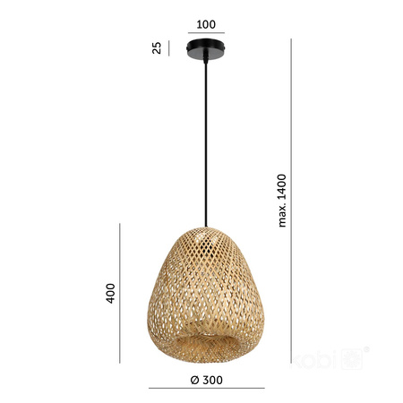 Lampa wisząca BOHO BEIRUT 1xE27 Kobi Design (002158KOB) - KOBI LIGHT