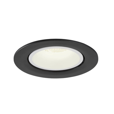 NUMINOS® GIMBLE L, oprawa sufitowa wpuszczana czarna/biała 2700 K 55° (1005982) - SLV