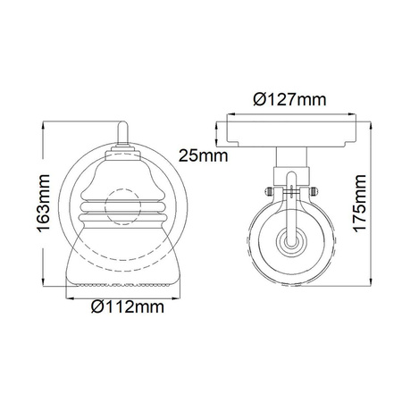 Kinkiet Talland (KL-TALLAND1-PC-BATH) - Elstead Lighting