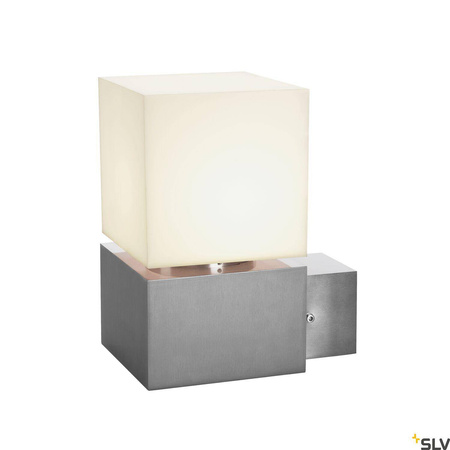 SQUARE WALL, E27, lampa ścienna outdoor, stal nierdzewna 304, maks. 20W, IP44 (1000336) - SLV