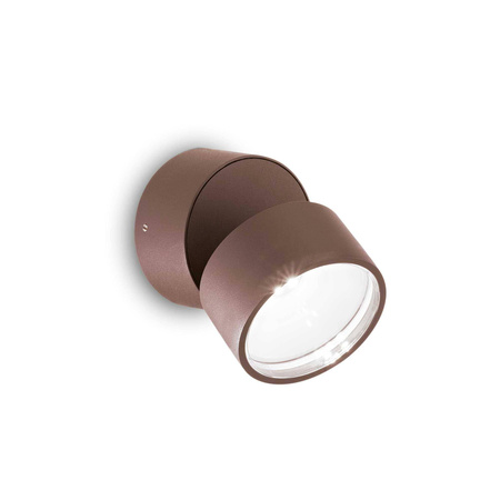Lampa ścienna / Kinkiet OMEGA ROUND Brązowy (OMEGA_AP_ROUND_COFFEE_4000K) - Ideal Lux