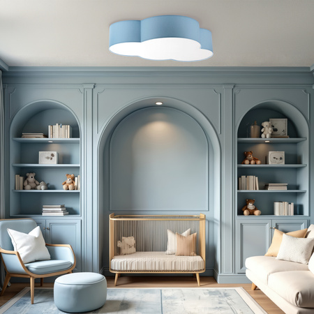 Lampa sufitowa CLOUD NIEBIESKI PASTELOWY 4 PŁ (6071) - TK Lighting