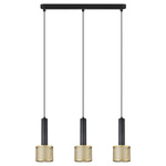 Lampa wisząca Amo czarno-złota 3xE27 (LP-0702/3L GD) - Light Prestige