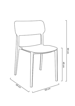 Krzesło AGAT PREMIUM czarne - polipropylen (308-APP.BLACK) - King Home