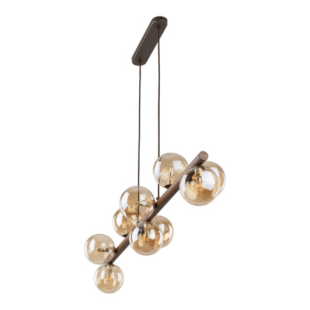 ESTERA WOOD ORZECH BURSZTYN LAMPA WISZACA 9XG9 (11097) - TK Lighting