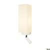QUADRASS SPOT, lampa ścienna natynkowa LED indoor ze spotem LED i oprawą żarówki E27, kolor biały (1003429) - SLV