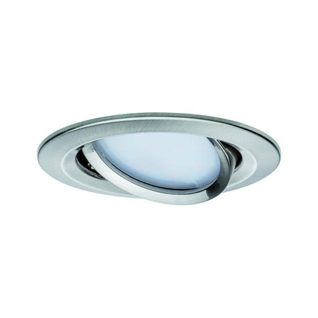 Oprawa wbudowana Nova Plus Zigbee Coin RGBW ruchoma LED 1x7W 230V 51mm Żelazo Szczotkowane/Aluminium (PL92964) - PAULMANN