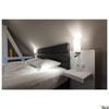 QUADRASS SPOT, lampa ścienna natynkowa LED indoor ze spotem LED i oprawą żarówki E27, kolor czarny (1003428) - SLV