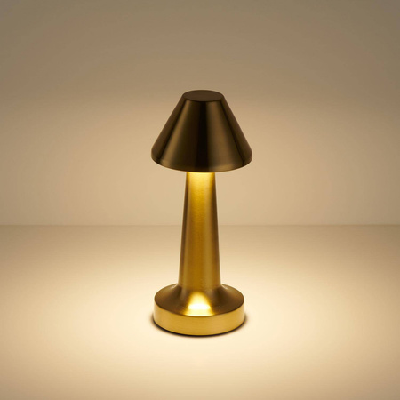 Przenośna lampa z dotykowym włącznikiem TAVOLO B złota 22 cm (ST-8127T/B GOLD) - Step into Design