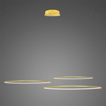 Lampa wisząca Ledowe Okręgi No.3 80cm 3k złota Dali (LA075/CO3_80_in_3k_gold_Dali) - ALTAVOLA DESIGN